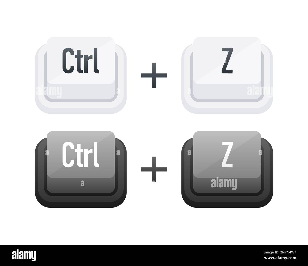 Ctrl z keyboard key shortcut keys hotkeys undo the last committed