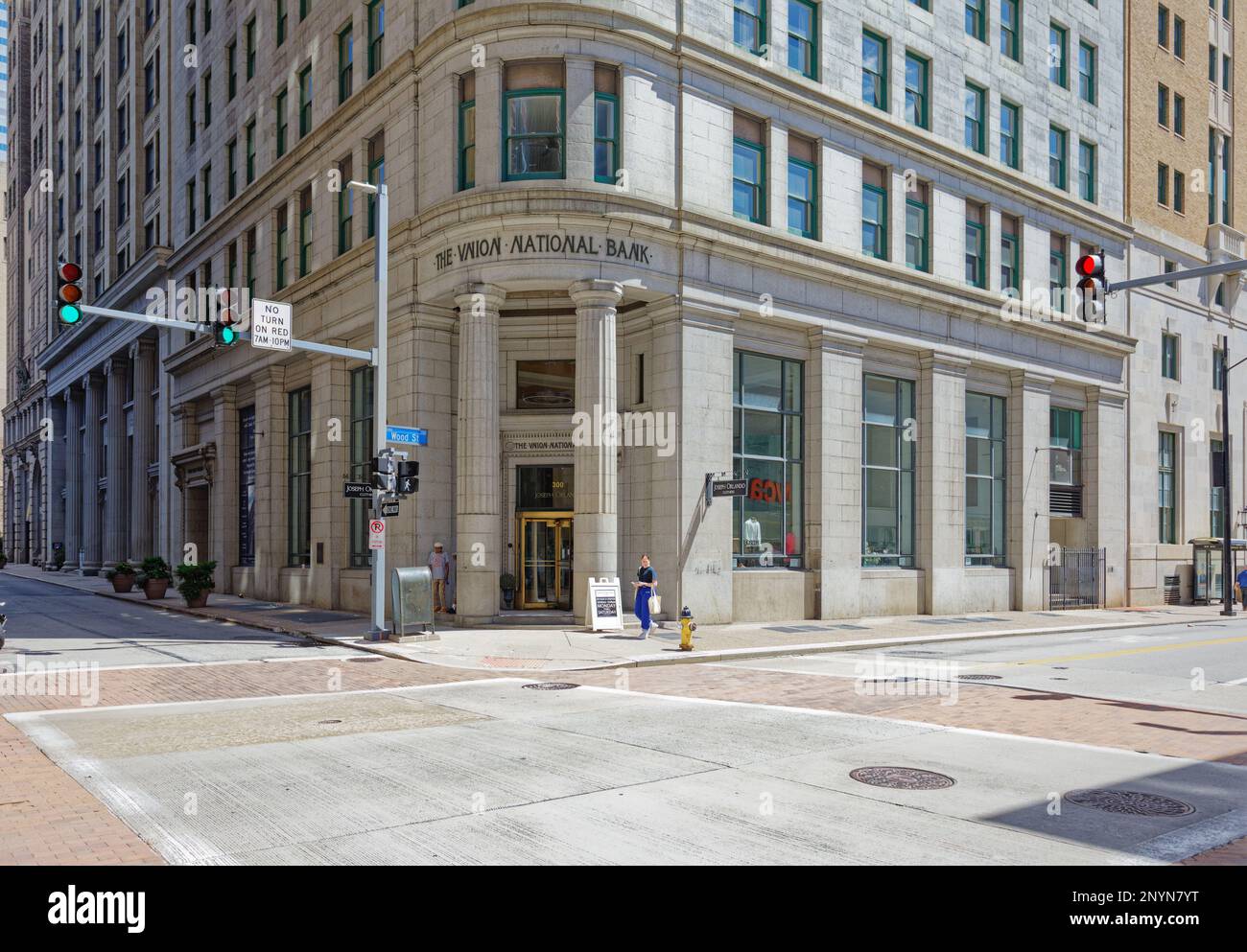 Pittsburgh Downtown The Carlyle is the landmark gray granite highrise