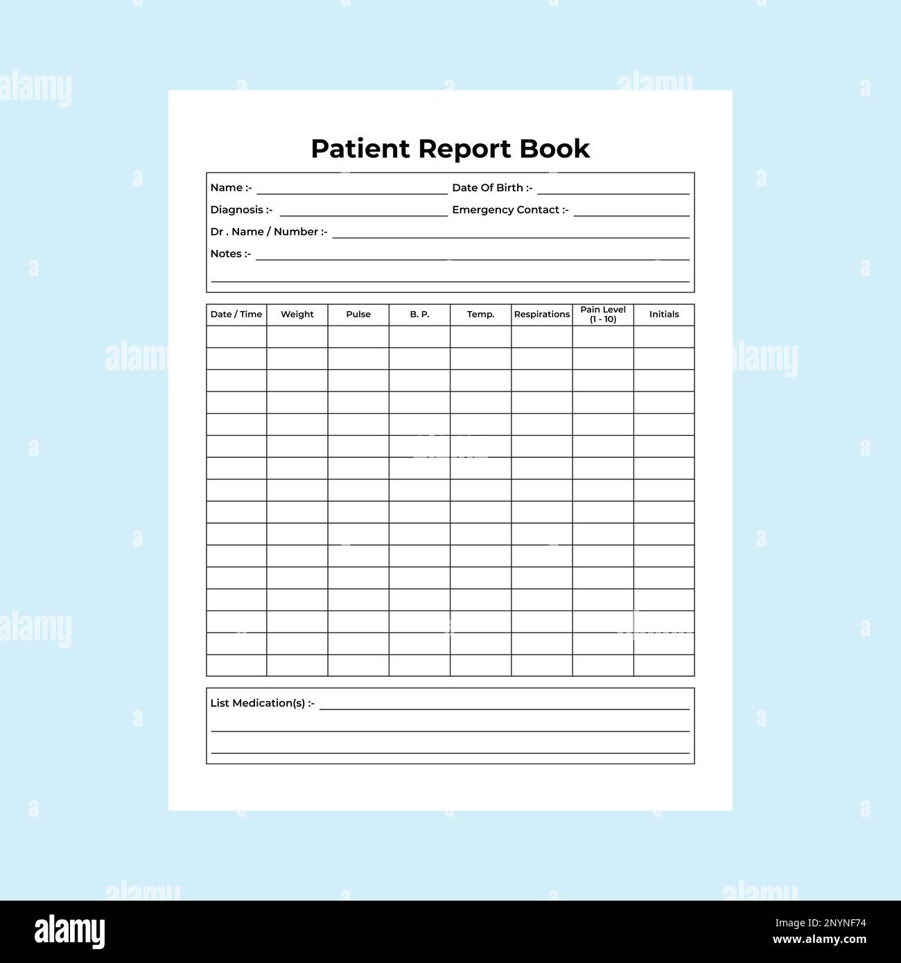 patient-log-book-hi-res-stock-photography-and-images-alamy