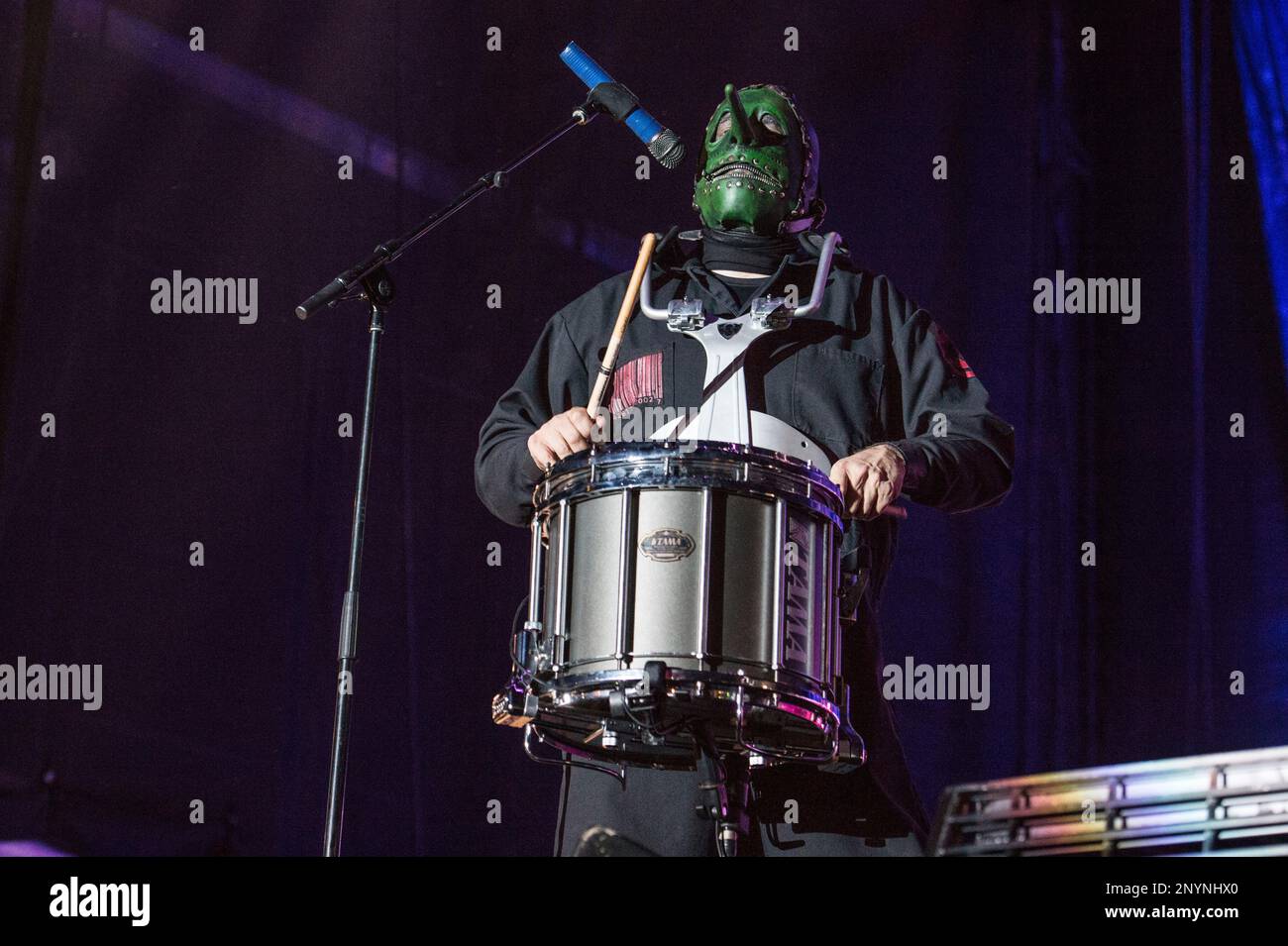 Craig Jones of Slipknot performs at Champions Square on April 30, 2015