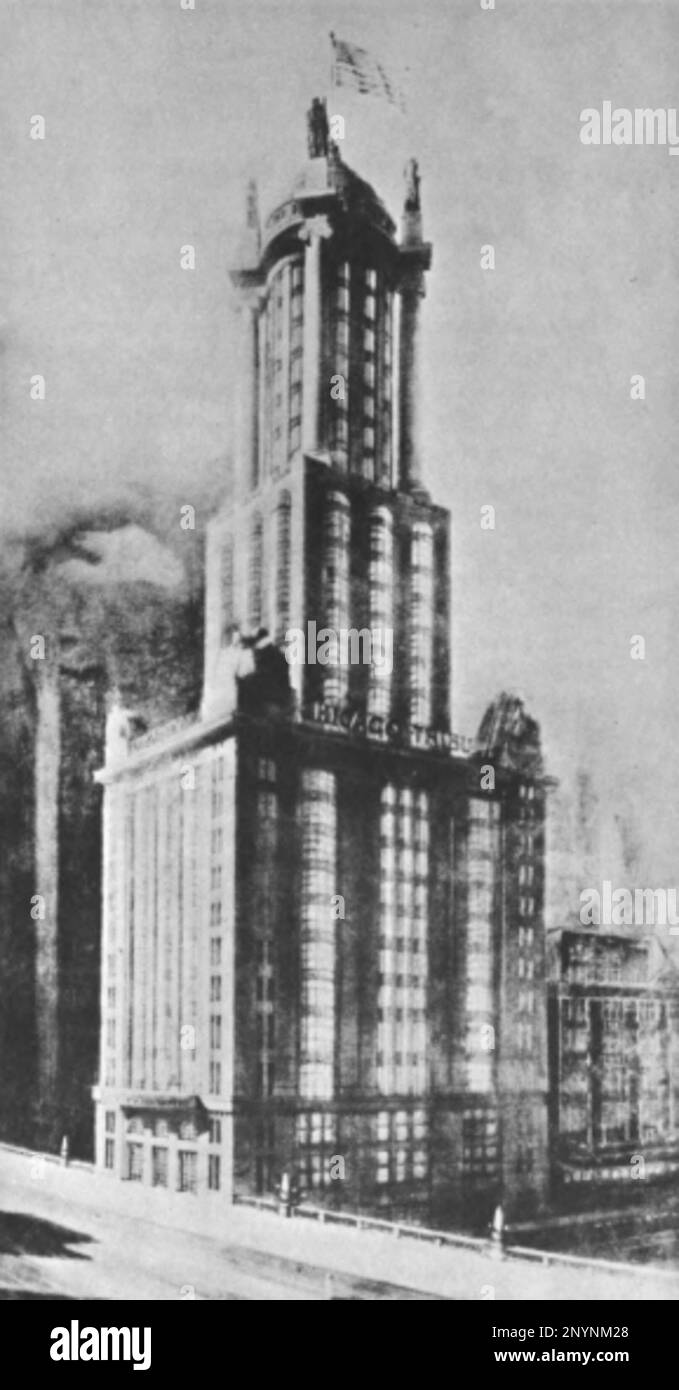 Chicago Tribune Tower Stock Photo Alamy