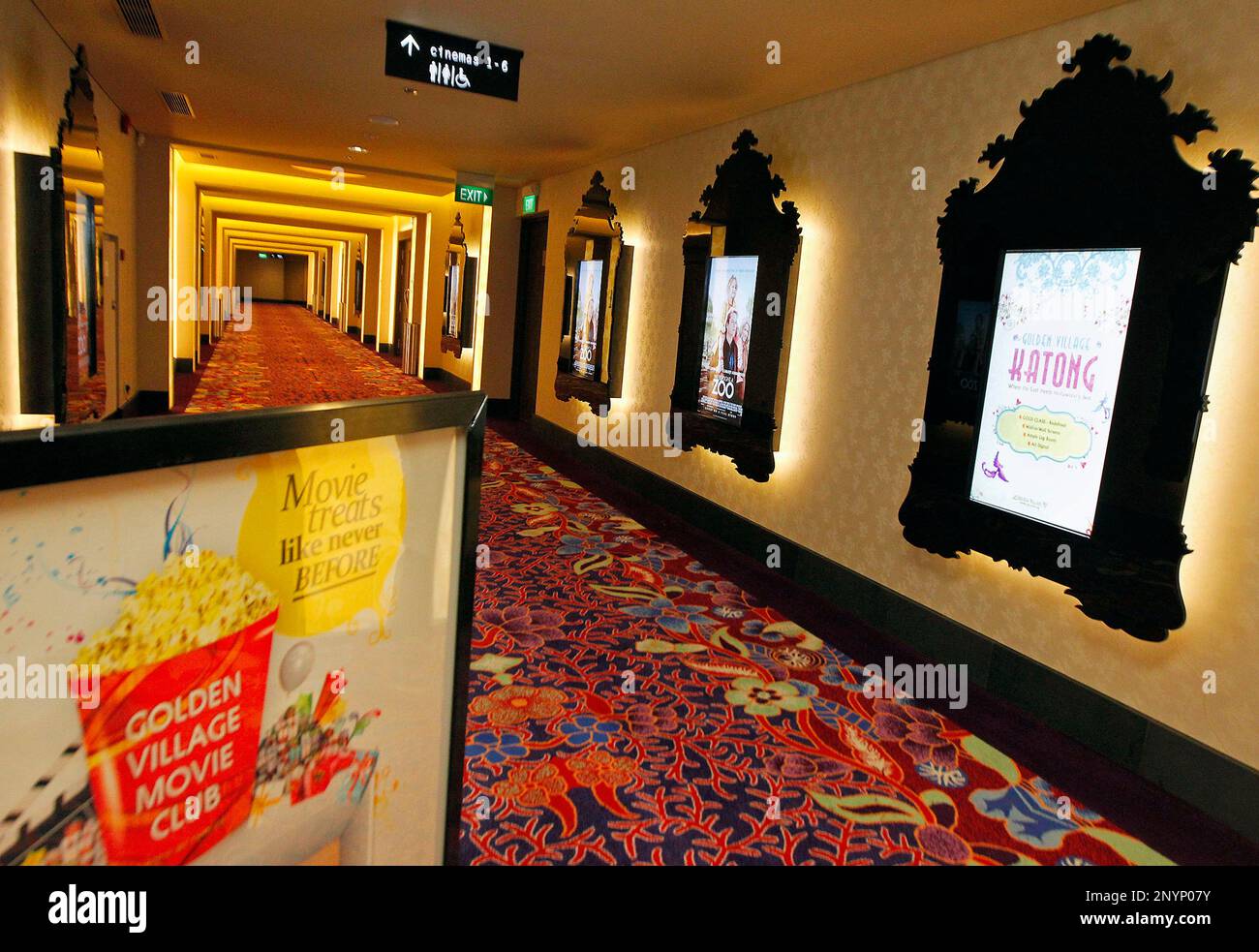 Katong Golden Village cinema is the first in Singapore to have  Peranakan-themed walkways, decor and furniture. Golden Village Cinemas is  also Singapore's largest cinema chain. mm2 says the acquisition fits its  strategy