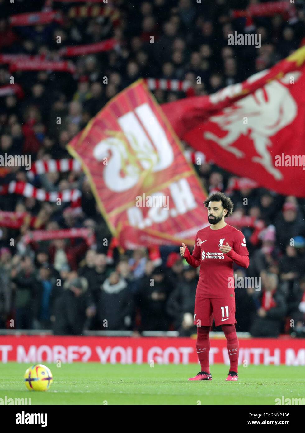 Liverpool FC 2025-2026 Season Scarf – Mohamed Salah Design, Football HD