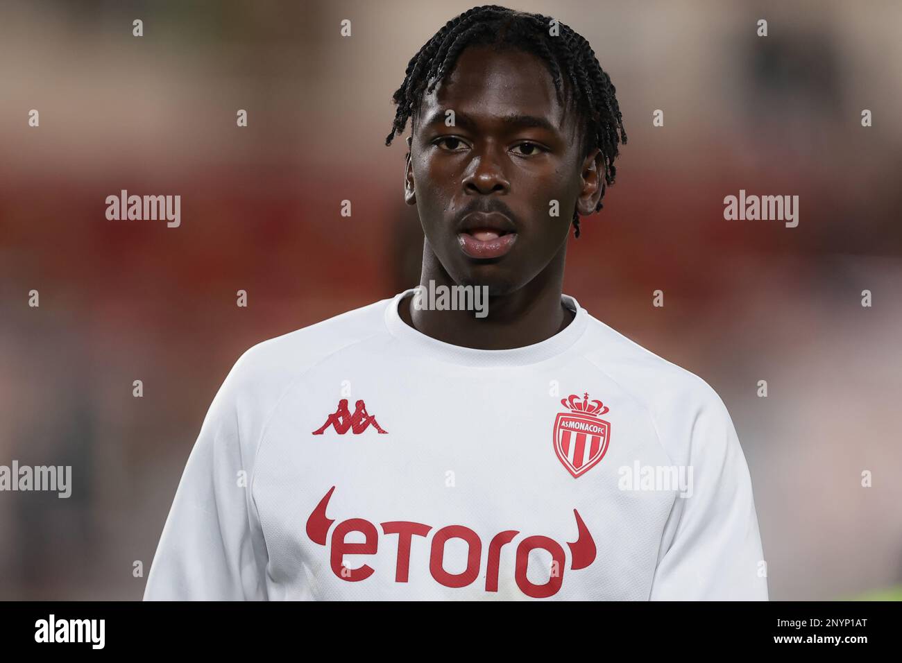 Monaco, Monaco, 23rd February 2023. Soungoutou Magassa of AS Monaco ...