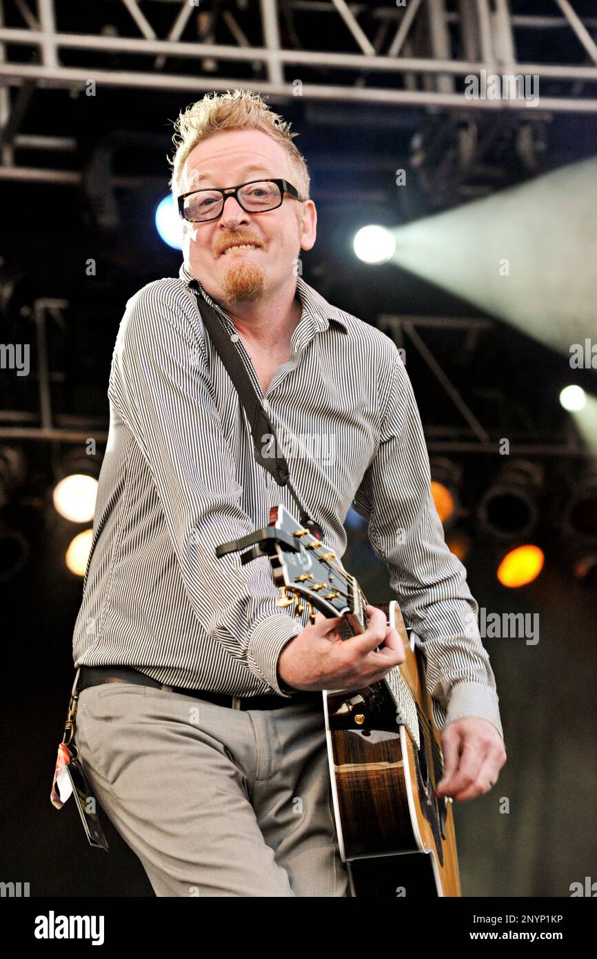 Dave King of Flogging Molly performs during the Hangout Music Festival