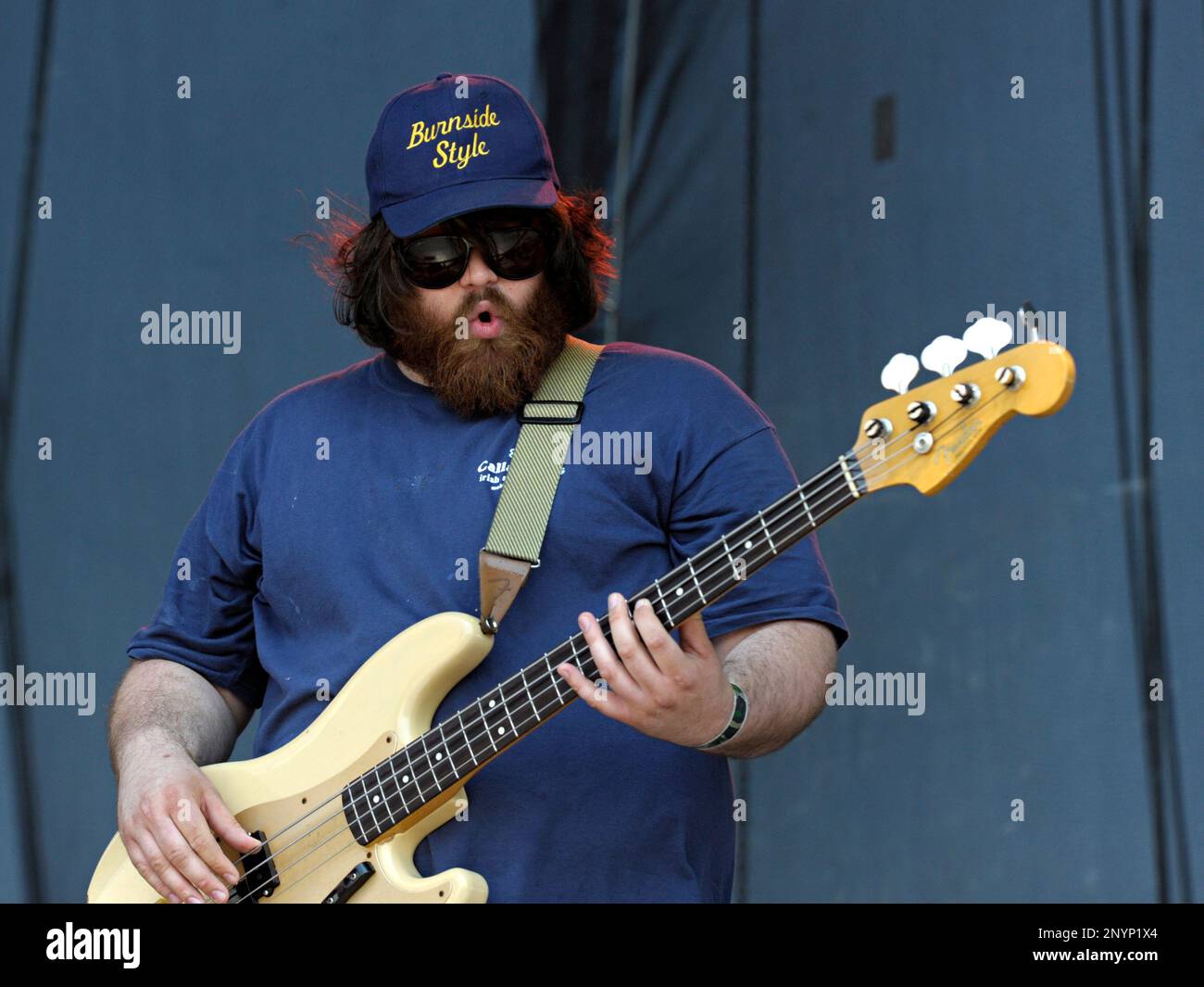 Zac Cockrell of the Alabama Shakes performs during the Hangout Music