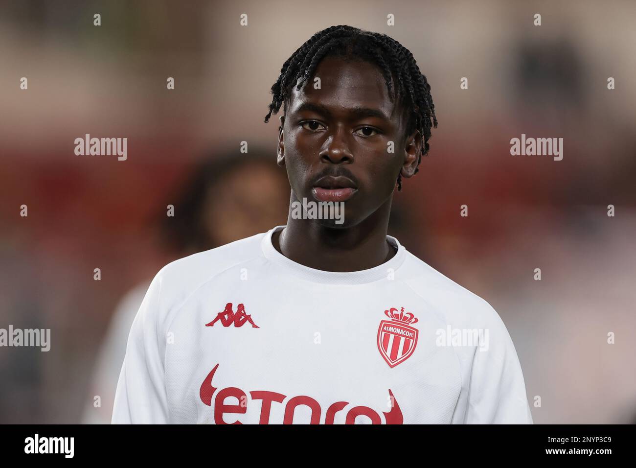 Monaco, Monaco, 23rd February 2023. Soungoutou Magassa of AS Monaco ...