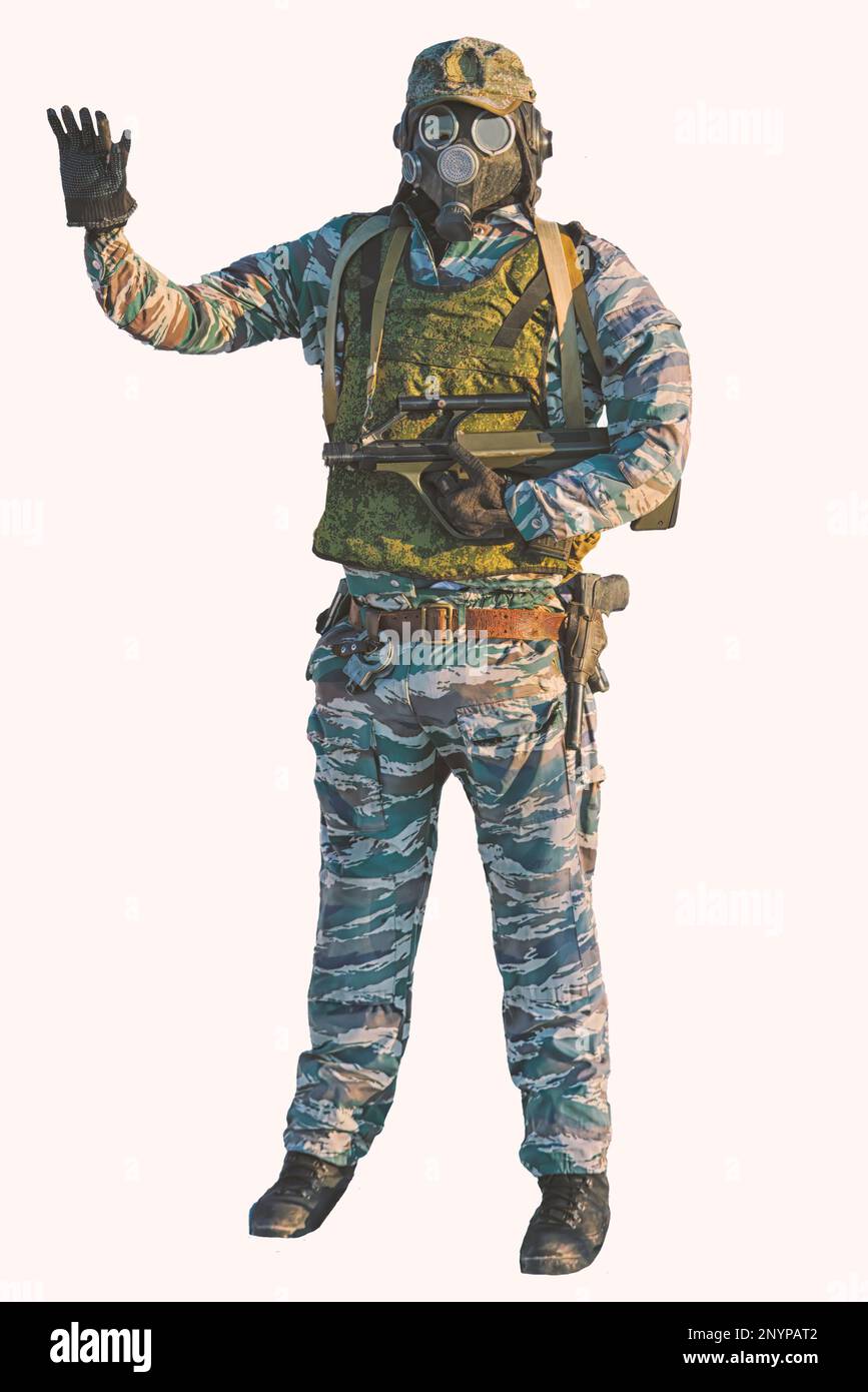 Soldier in chemical warfare suit hi-res stock photography and images - Alamy, image size:867x1390