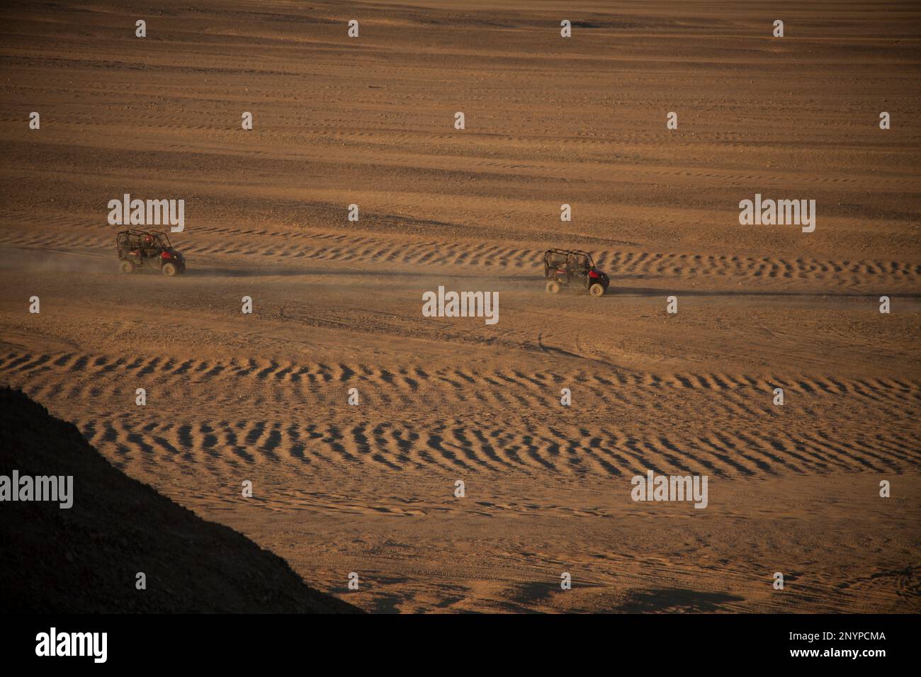 ' sand buggies in Eastern Desert, Egypt Stock Photo