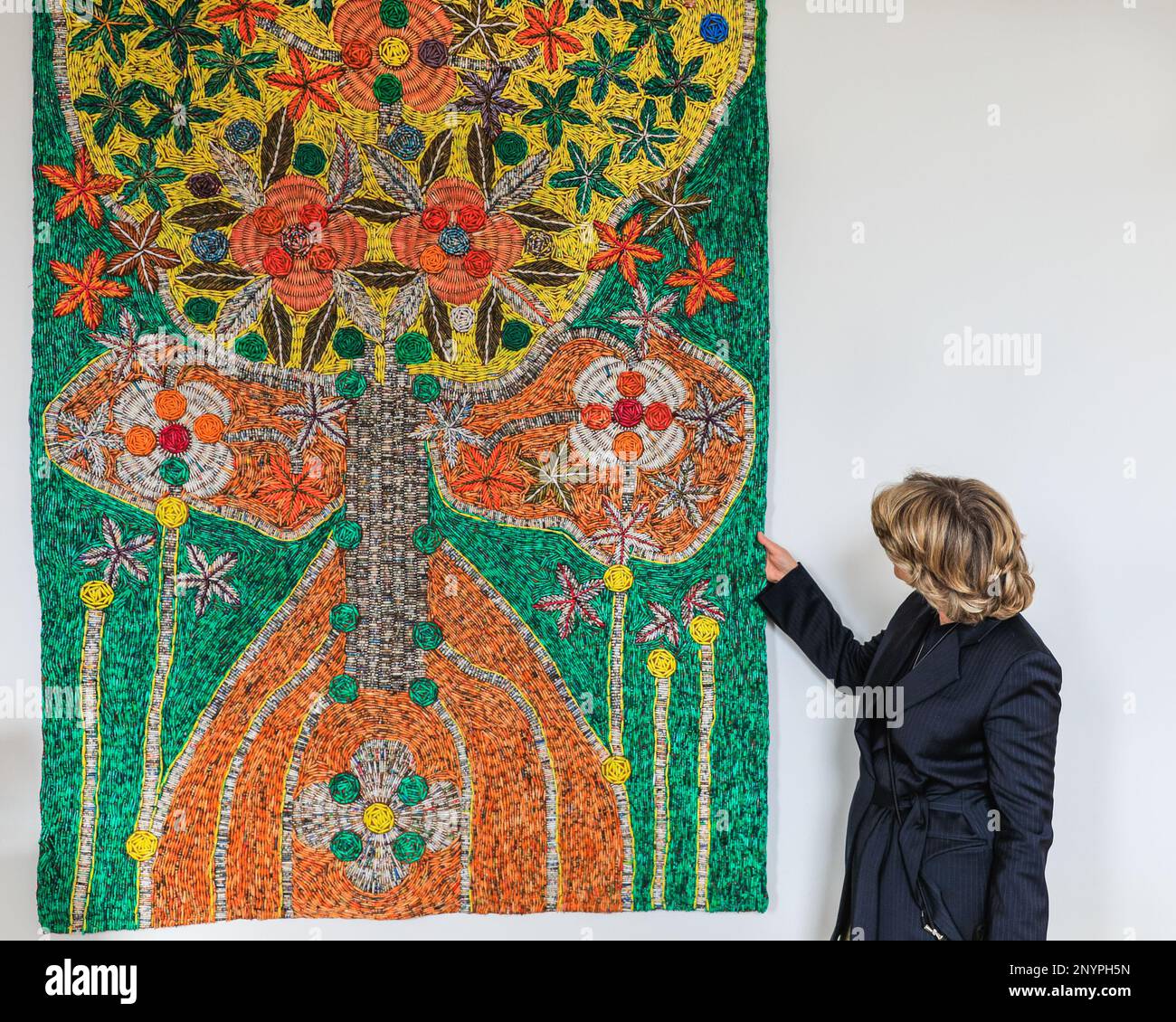 London, UK. 02nd Mar, 2023. A representative for Goldborne Gallery with