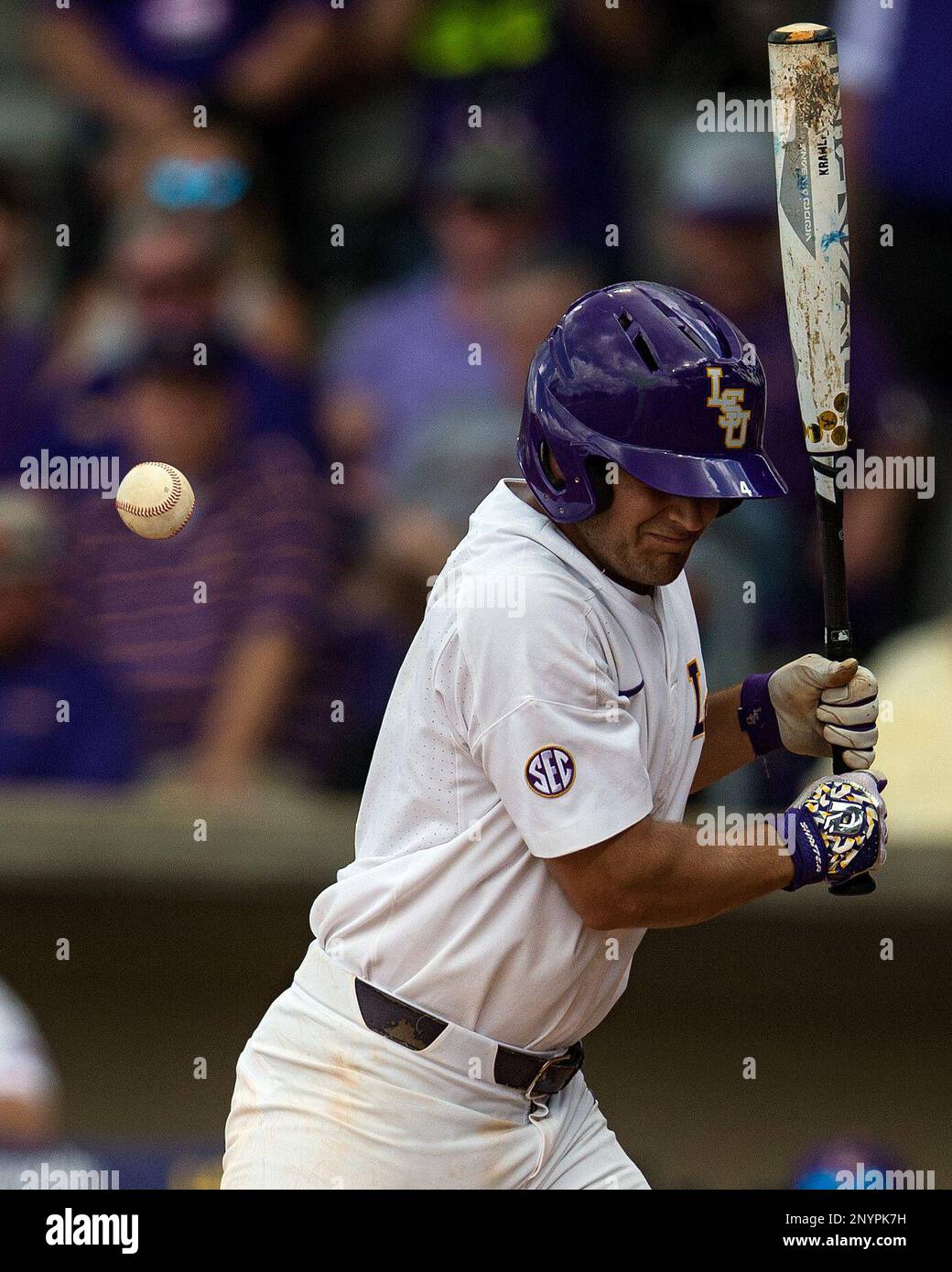 BATON ROUGE, LA JUNE 02 LSU Tigers infielder Josh Smith (4) bats
