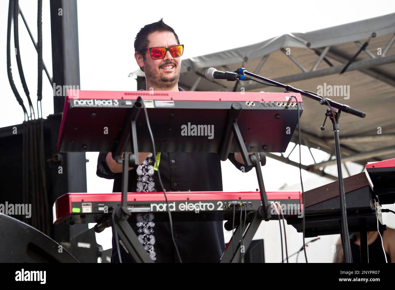 Todd Stoops of Kung Fu performs during the All Good Music Festival at