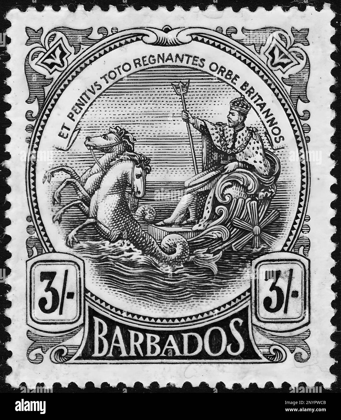 Stamp print in Barbados Stock Photo Alamy