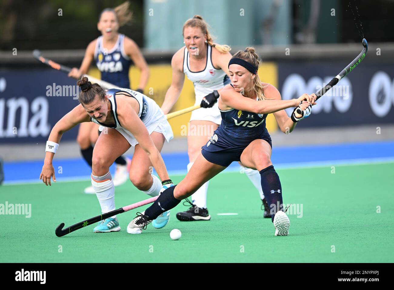 Hobart, Australia. 02nd Mar, 2023. Jillian Wolgemuth (L) of USA Women's
