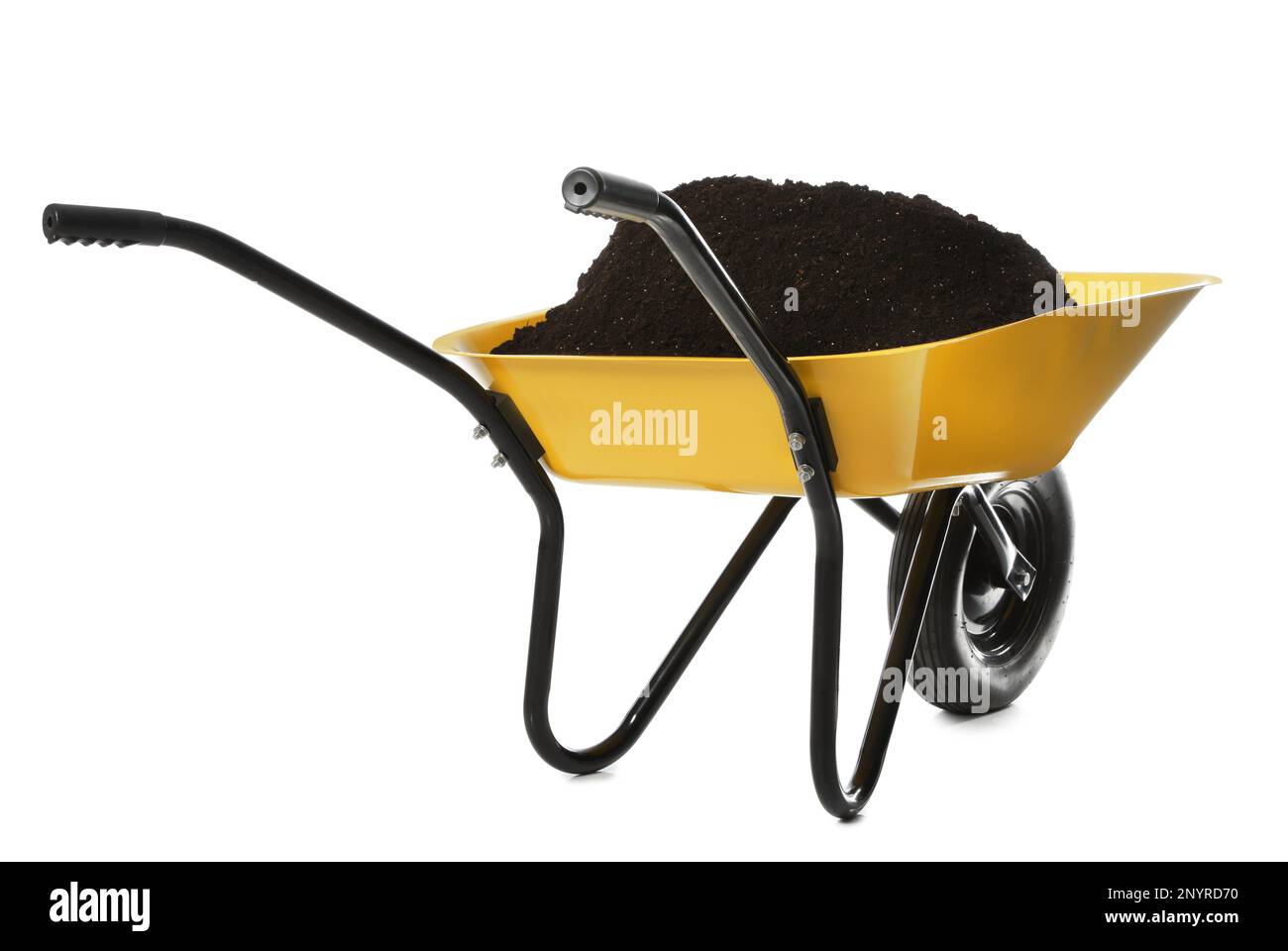 Wheelbarrow handles Cut Out Stock Images & Pictures Alamy