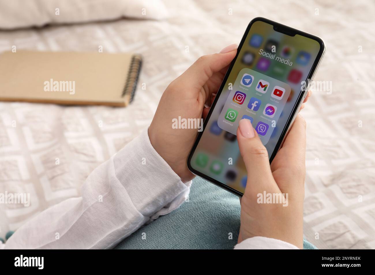 Instagram female profile mobile screen hi-res stock photography and ...