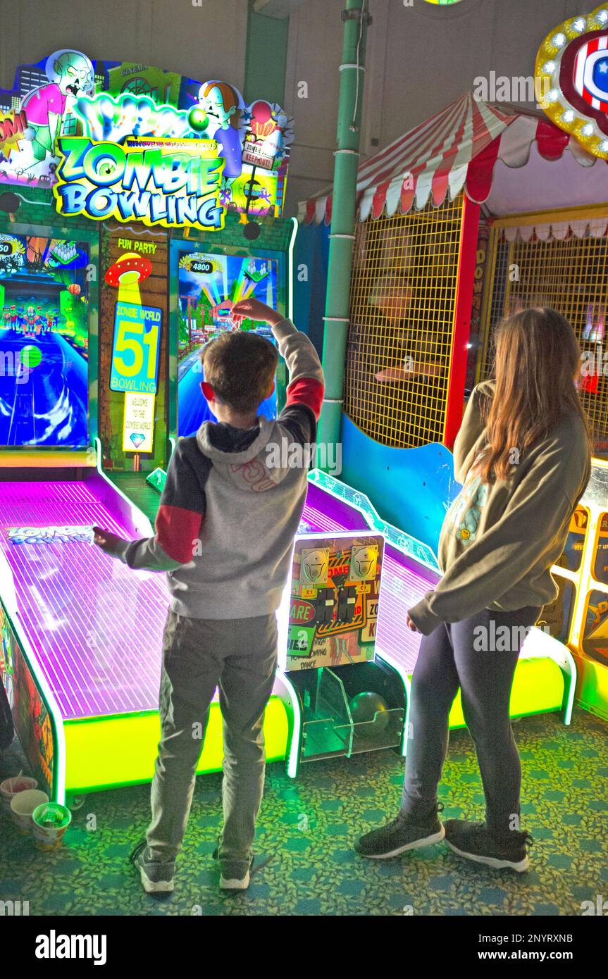 Bowling arcade game hi-res stock photography and images