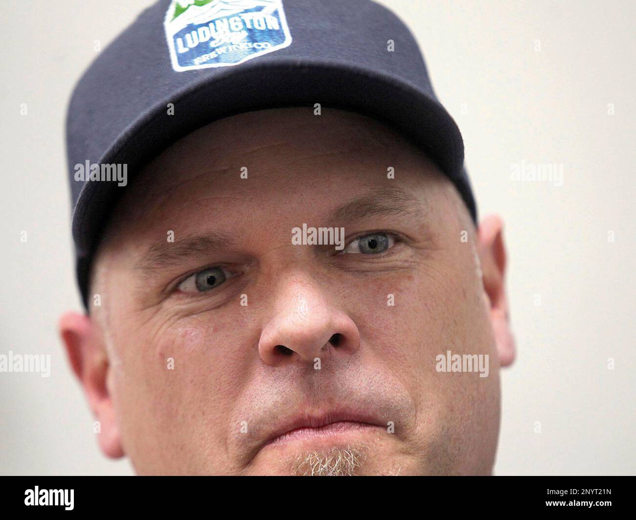 Ludington, Michigan. Corey Wentworth, head brewer at Ludington Bay