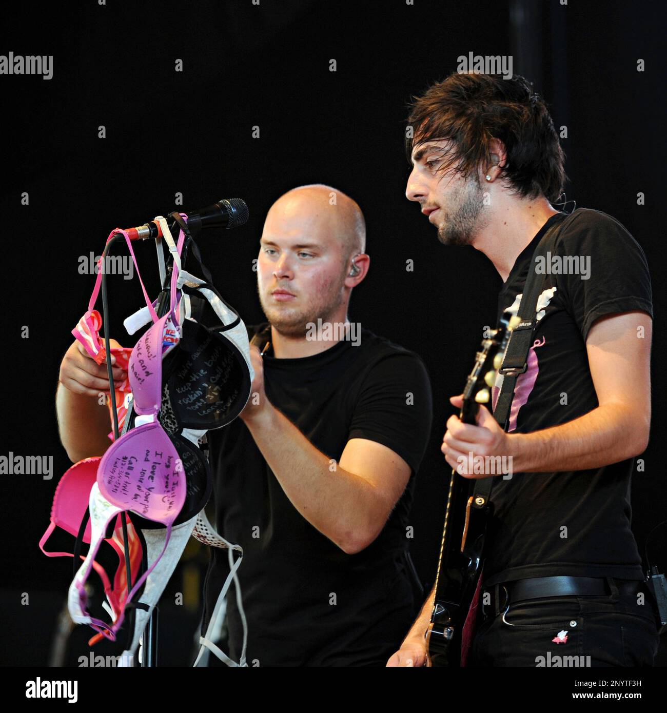Jack Barakat of All Time Low performs during at Bamboozle Music