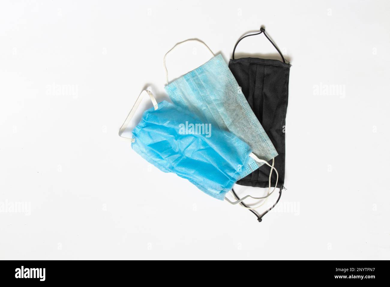 Set black medical masks hi-res stock photography and images - Alamy