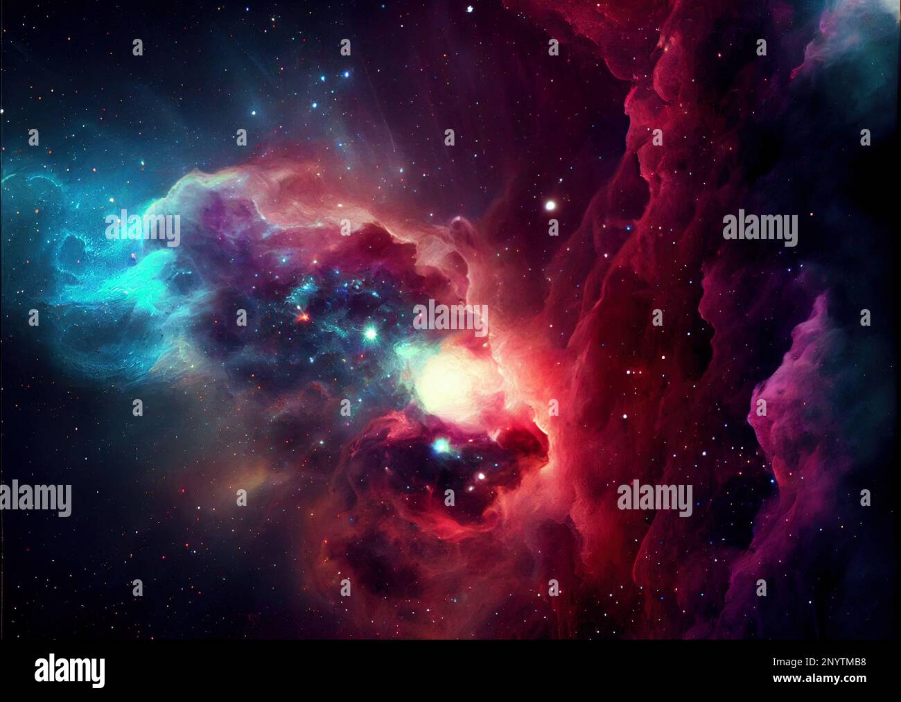 Abstract universe background, cosmic gas and stars Stock Photo Alamy