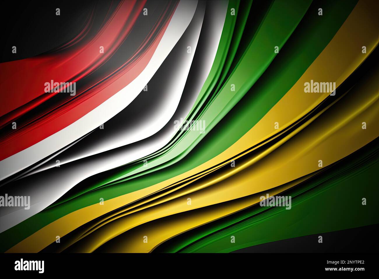 Celebrating Black Excellence: An Abstract Background with the Colors of