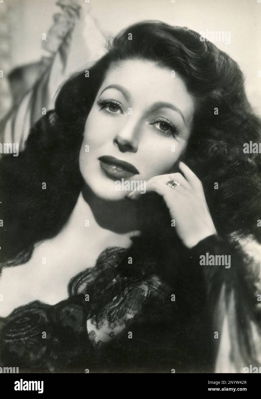 American actress Loretta Young, USA 1950s Stock Photo