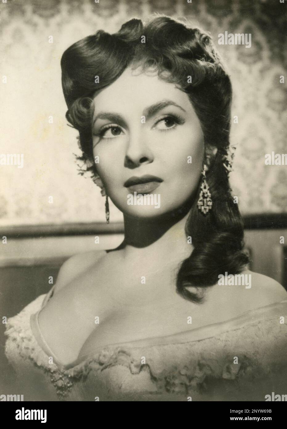 Italian actress Gina Lollobrigida in the movie Wife for a Night, Italy 1952 Stock Photo Alamy