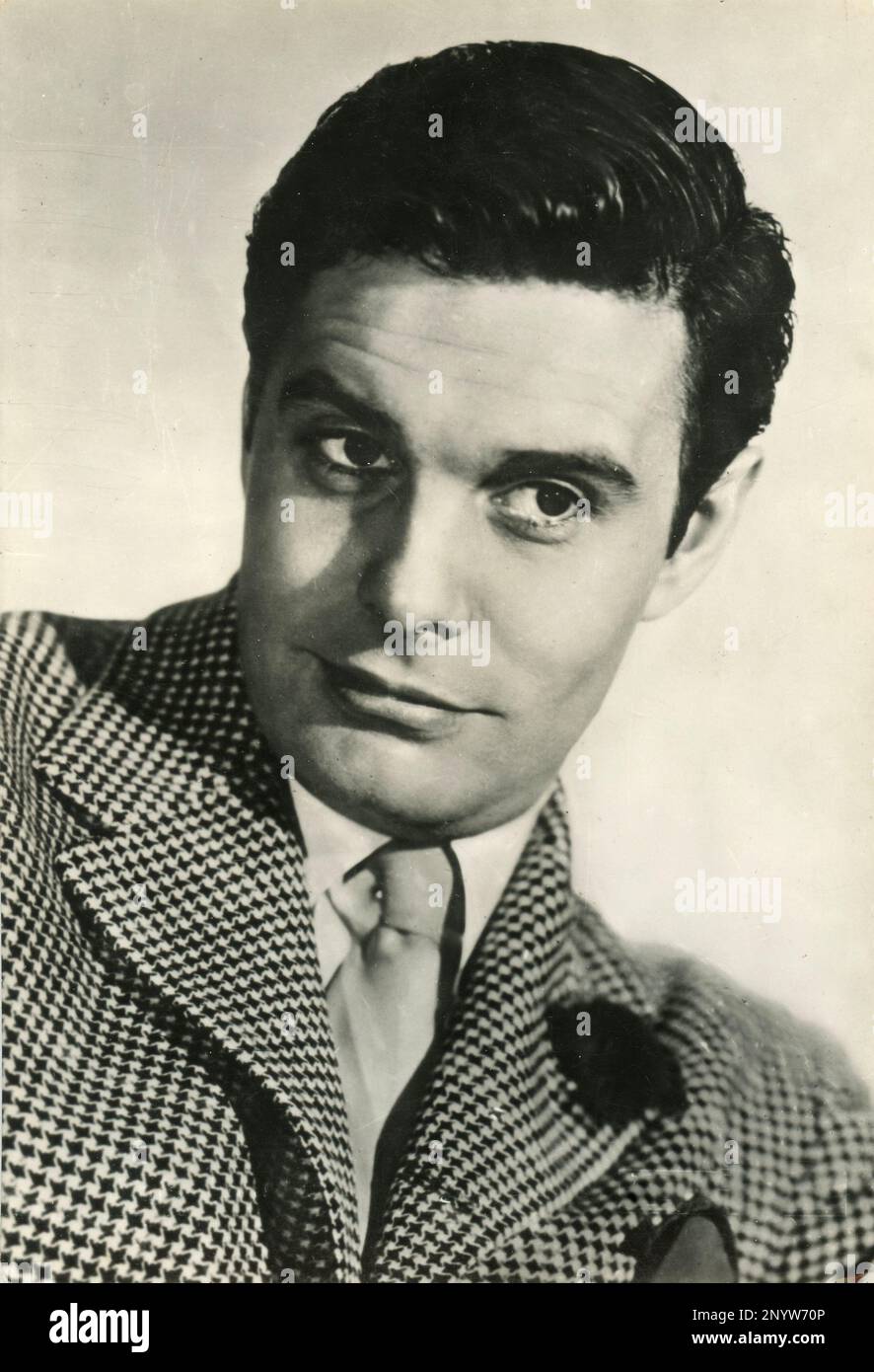 French film actor Louis Jourdan, USA 1950s Stock Photo - Alamy