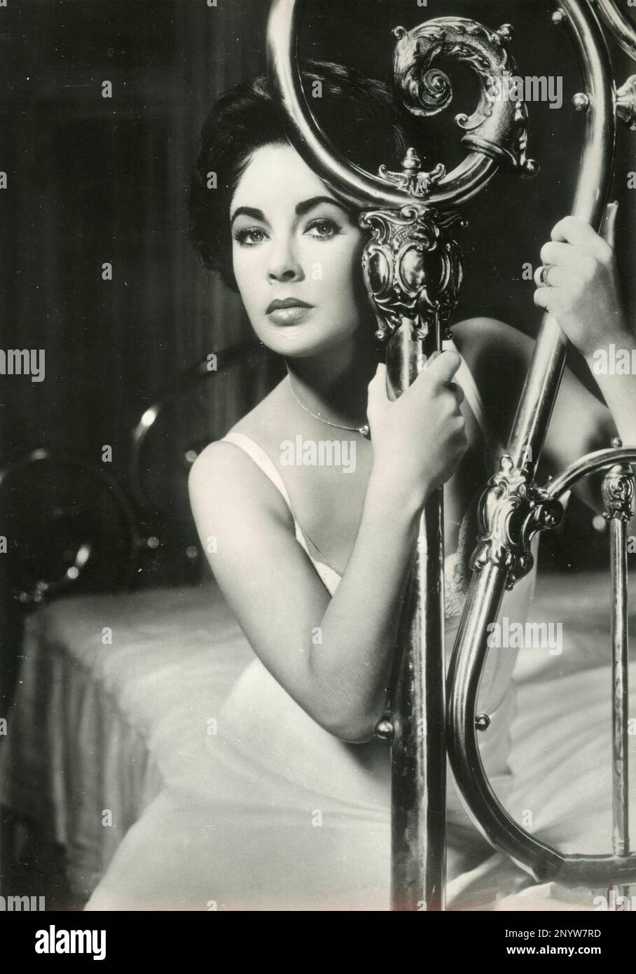 British-American actress Elizabeth Taylor in the movie Cat on a Hot Tin ...