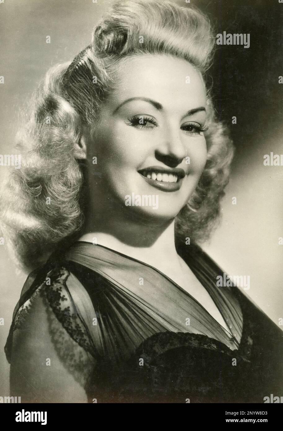 American actress Betty Grable, USA 1950s Stock Photo