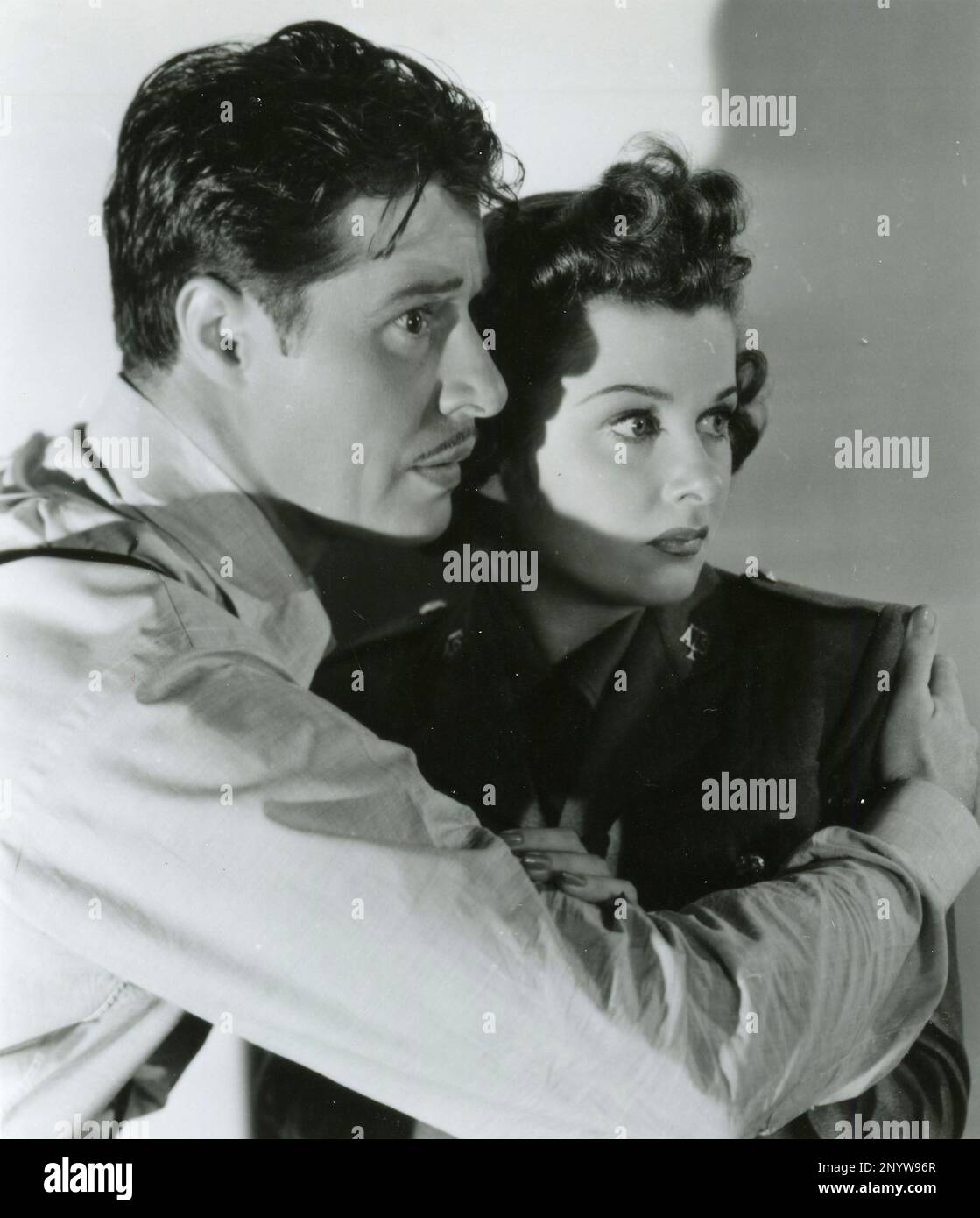 American actor Don Ameche and actress Joan Bennet in the movie Confirm ...