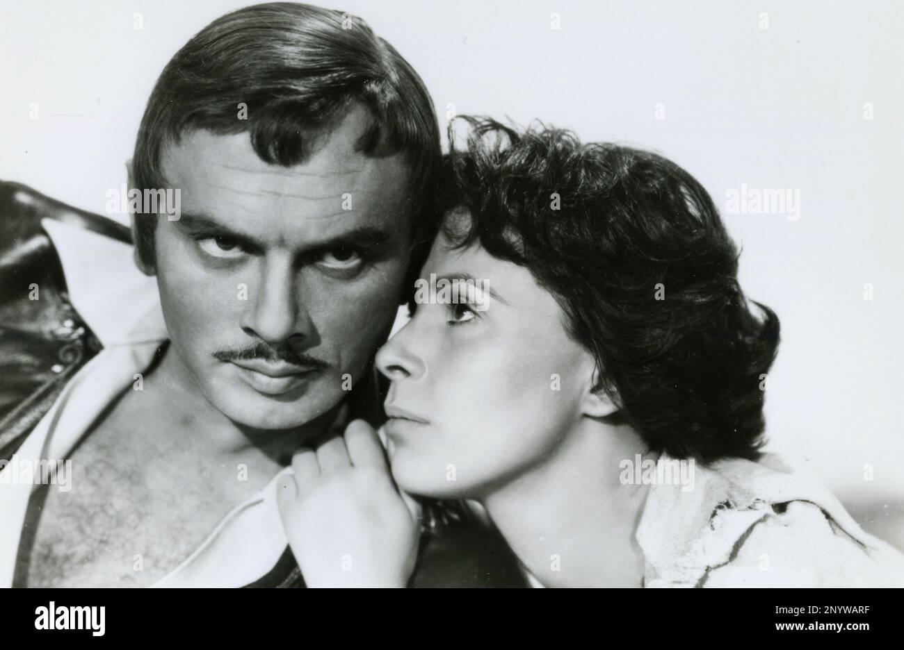 American actor Yul Brynner and actress Claire Bloom in the movie The Buccaneer, USA 1958 Stock Photo