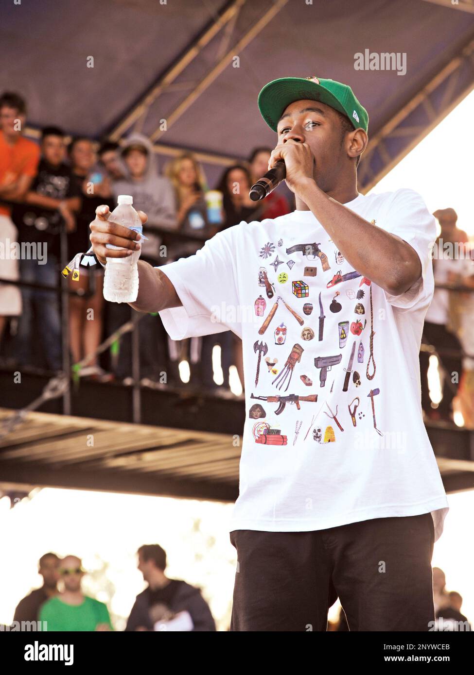 Odd Preforms Tyler the Creator of Odd Future performs during day 3 of the Voodoo ...