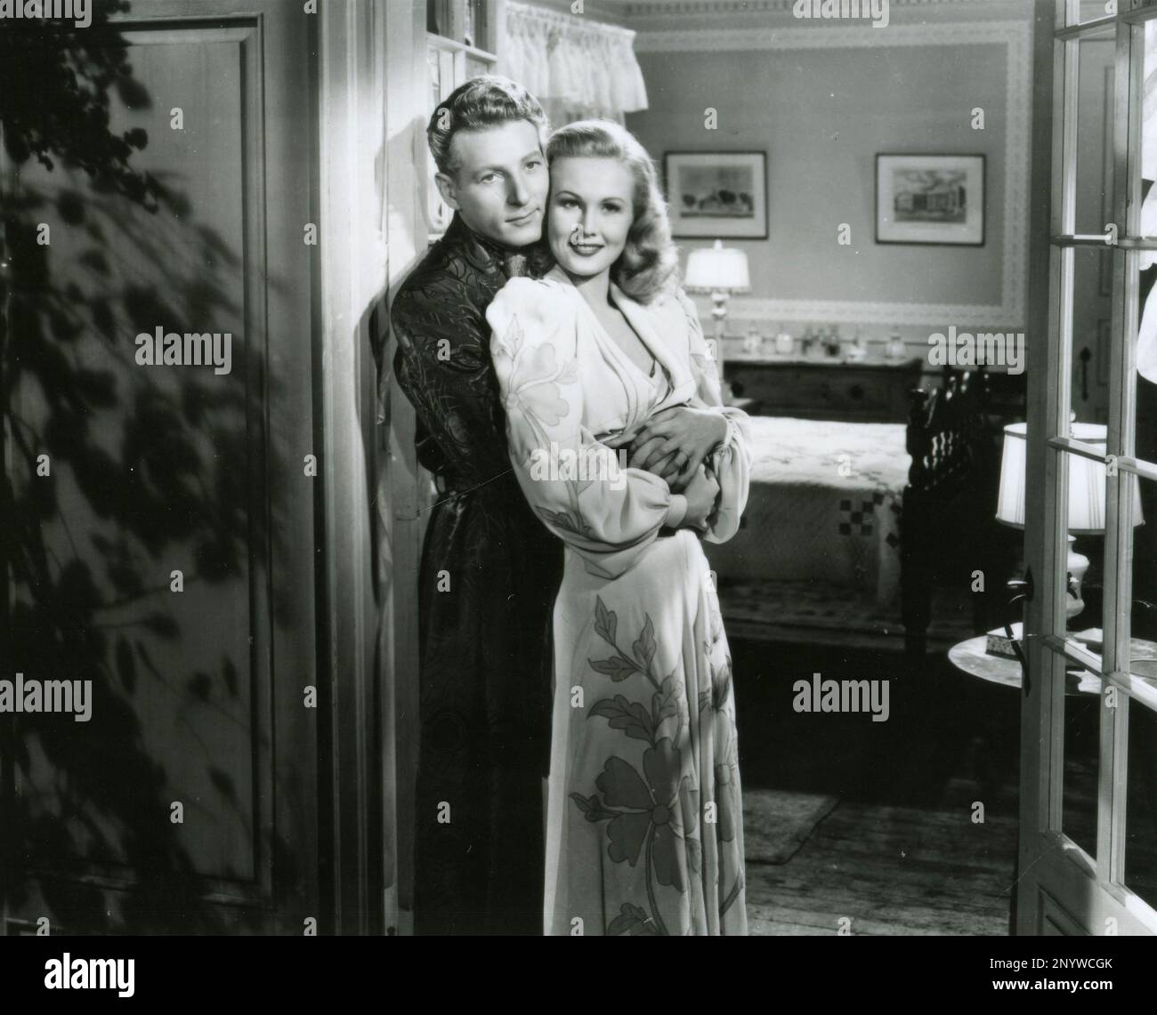 American actors Danny Kaye and Virginia Mayo in the movie Wonder Man