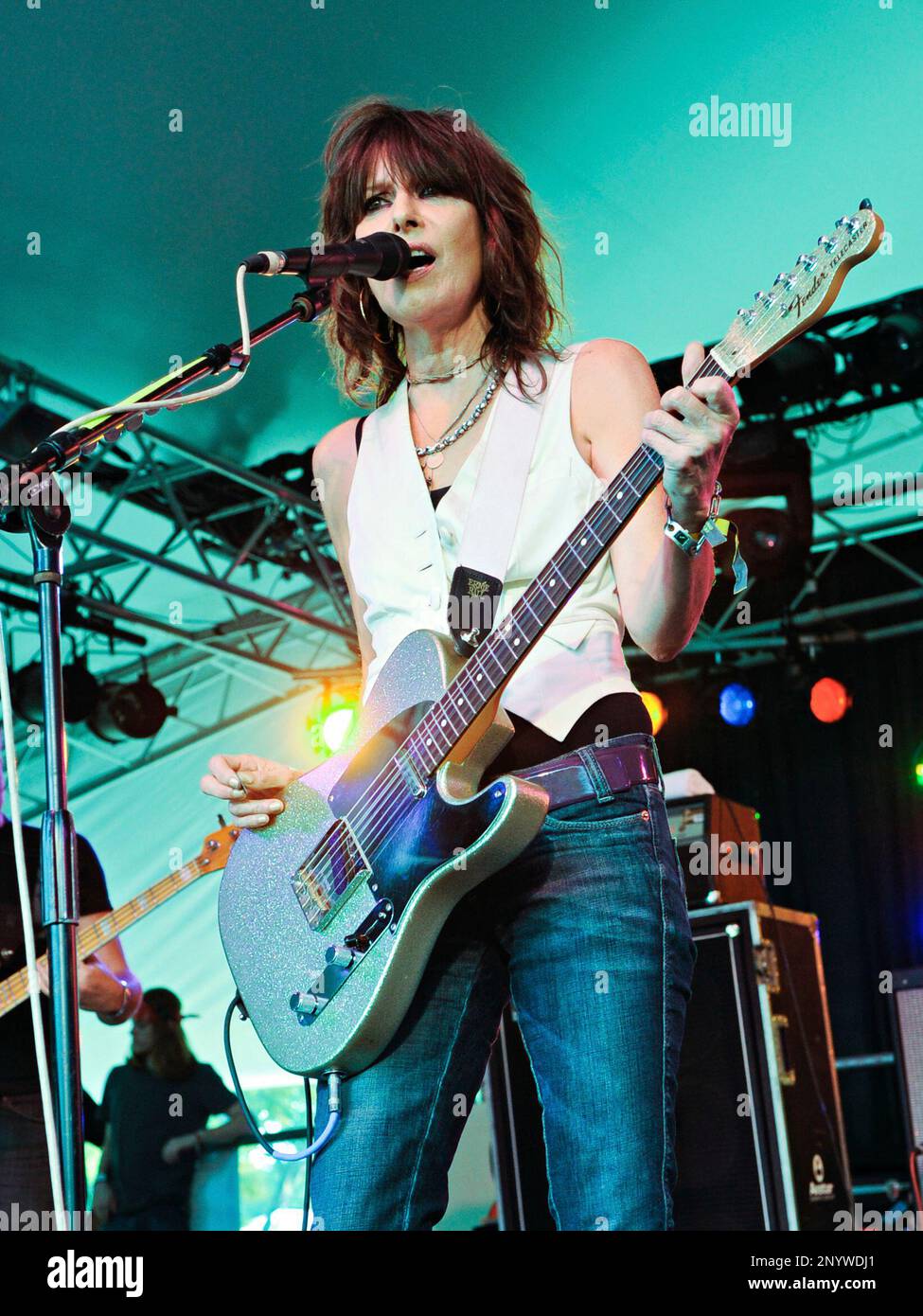 Chrissie Hynde and JP Jones of JP, Chrissie, and The Fairground Boys perform during the 2010