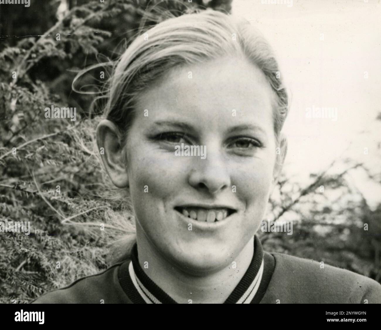 British tennis player Pauline Edwards, UK 1970 Stock Photo