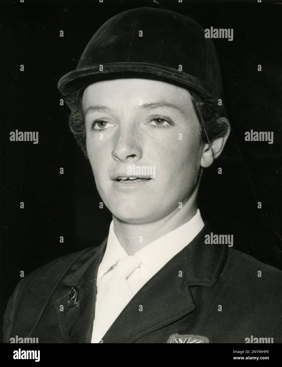 British showjumper Alison WestwoodDawes, UK 1969 Stock Photo Alamy
