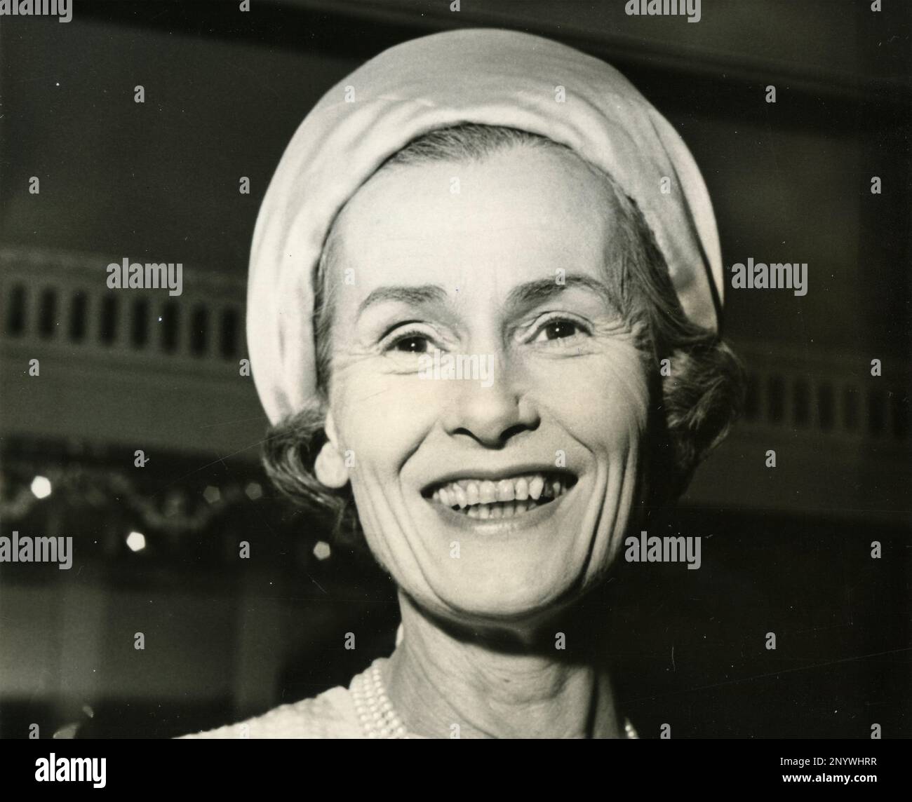 Scottish radio and TV personality Lady Isobel Barnett, UK 1970 Stock 