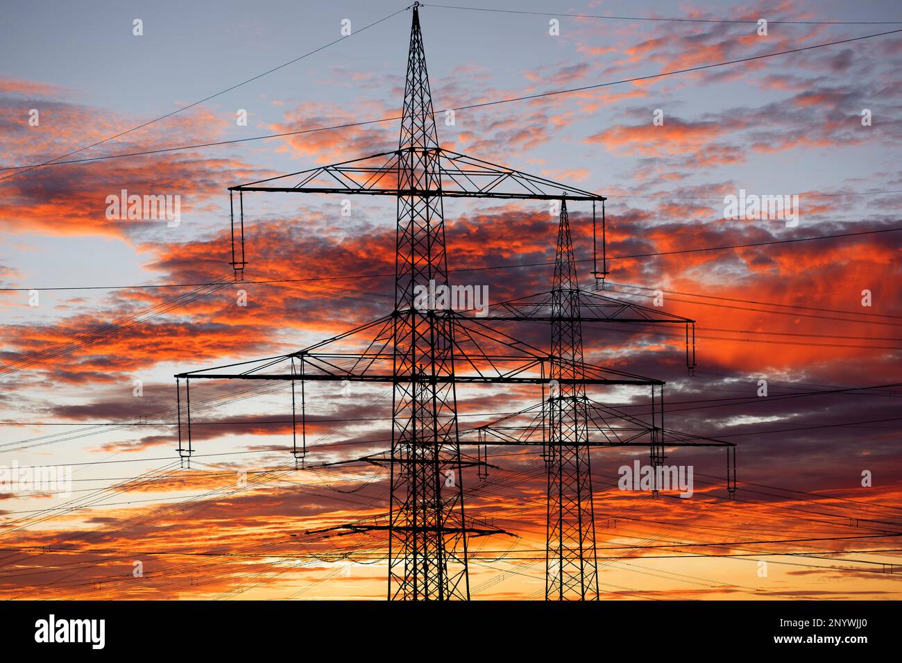 Power pylon high voltage hi-res stock photography and images - Alamy