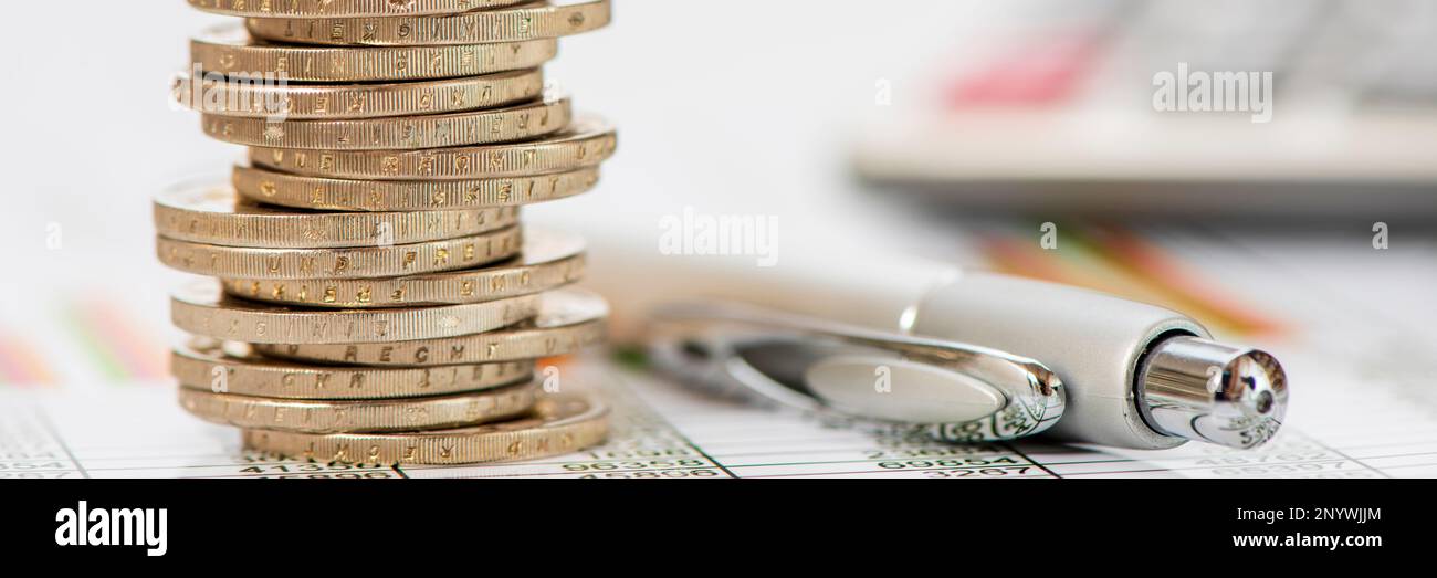 business, finance and ecology Stock Photo