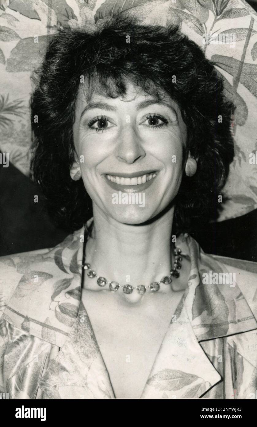 English actress, writer and comedian Maureen Lipman, UK 1987 Stock Photo