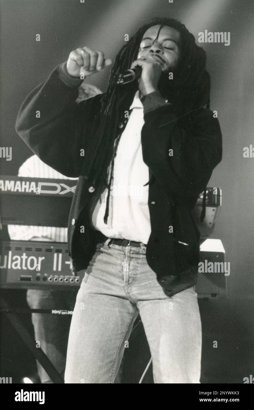 British singer Astro of the Pop band UB40, UK 1987 Stock Photo