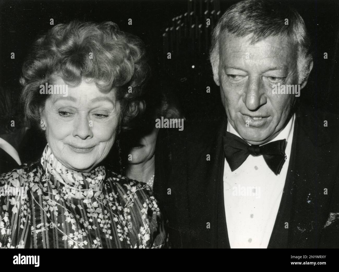 American actress and entertainer Lucille Ball and her husband Gary Morton, USA 1982 Stock Photo