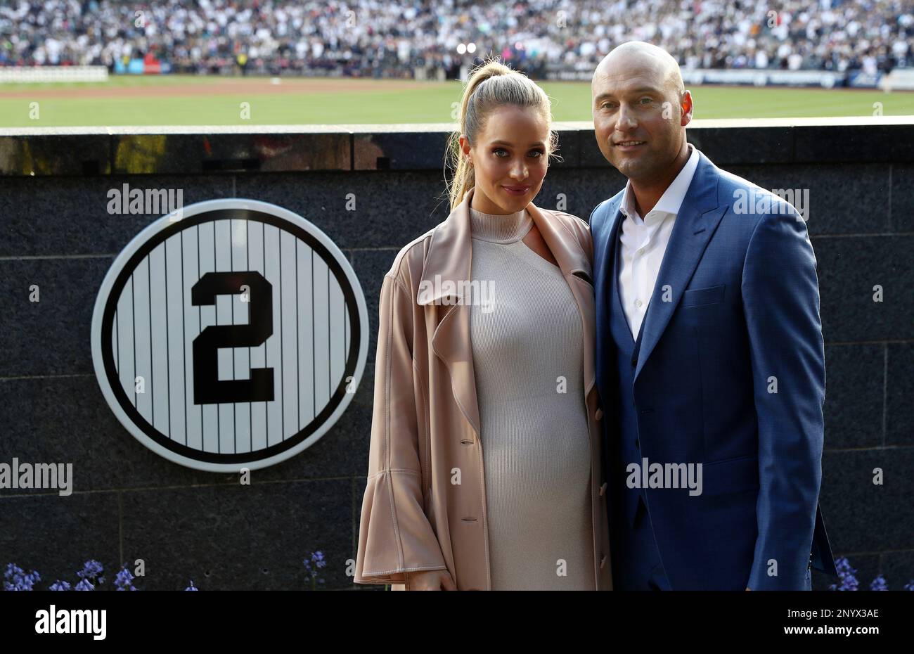 Retired New York Yankees shortstop Derek Jeter and his wife Hannah