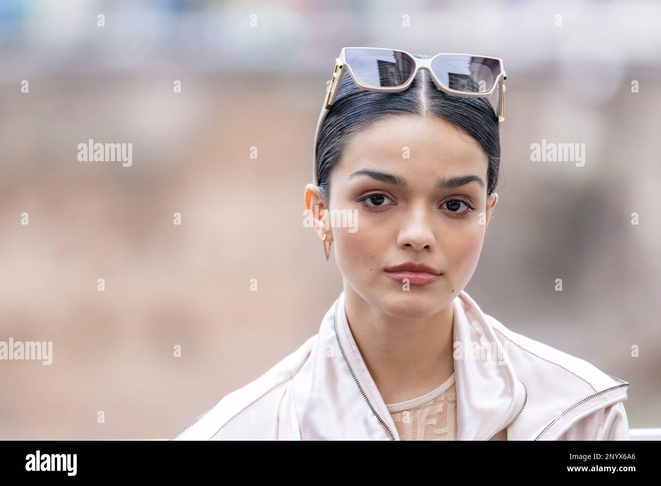 Rome, Italy, March 02, 2023 Rachel Zegler attends at the photocall for the movie "Shazam