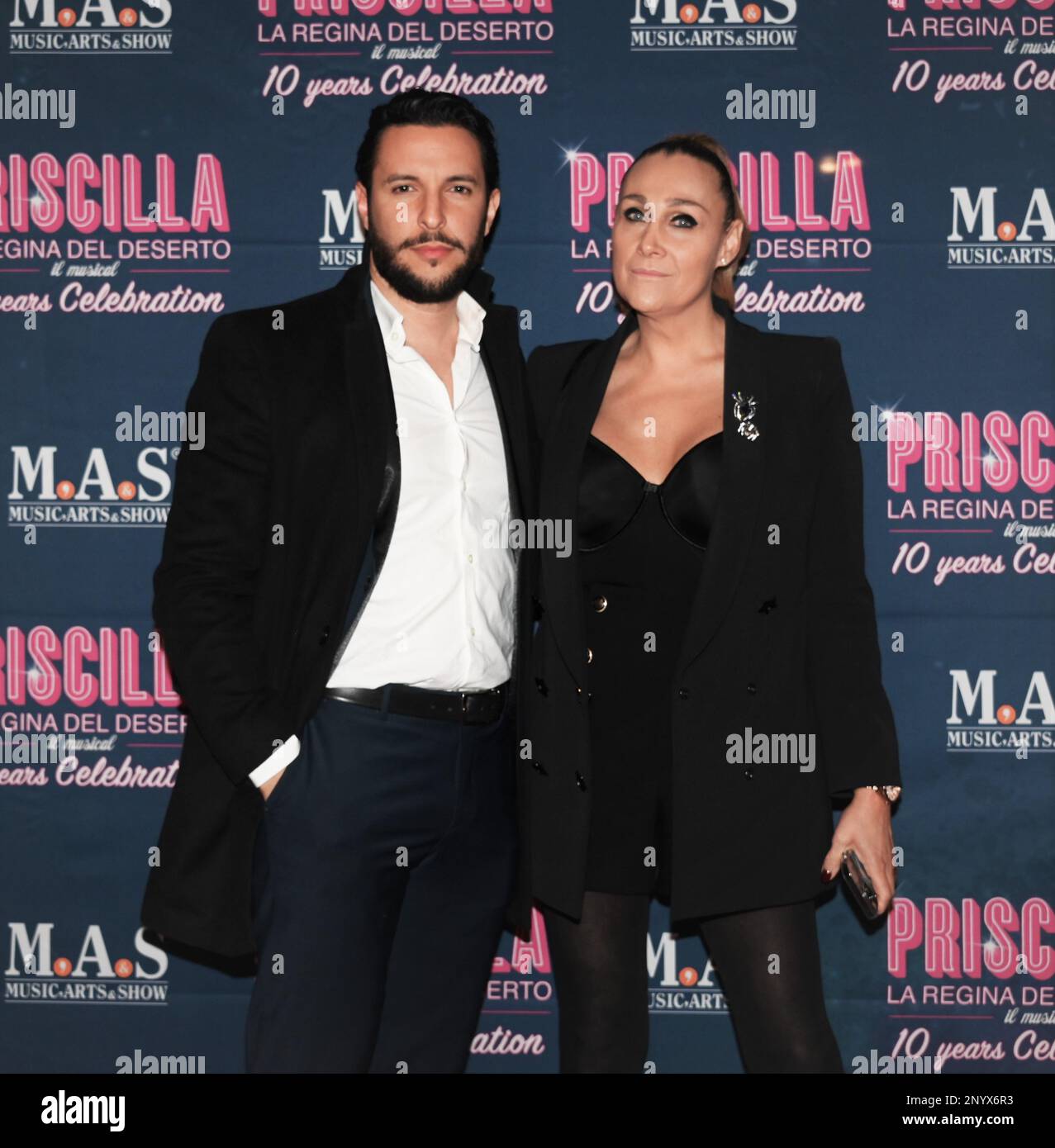 Milan, . 02nd Mar, 2023. Milano, Italy PRISCILLA The queen of the desert  musical to celebrate 10 years twisted at the Arcimboldi theater with show  and red carpet In the picture:Barbara Magro,