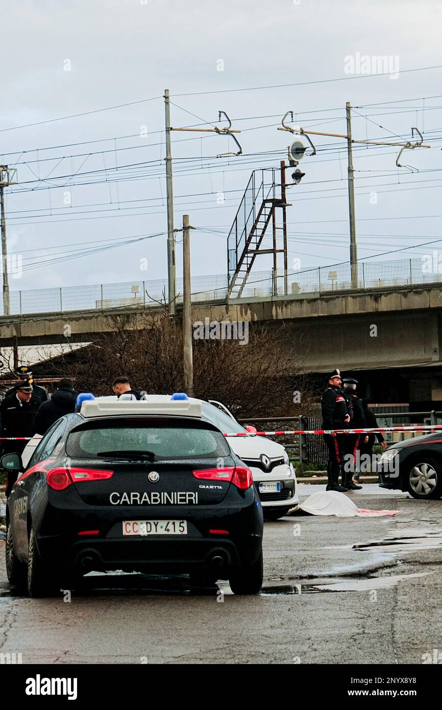 Murder in Ponticelli, via Ravioncello. A man in a white Twingo was targeted by the gunmen. The victim is Pasquale Manna, 58 years old, originally from Casalnuovo on the outskirts of Naples. The Carabinieri are investigating. Manna was allegedly shot while he was in his car near a petrol station in the Volla area: he tried to escape but when he arrived in Ponticelli he died of his injuries. Stock Photo