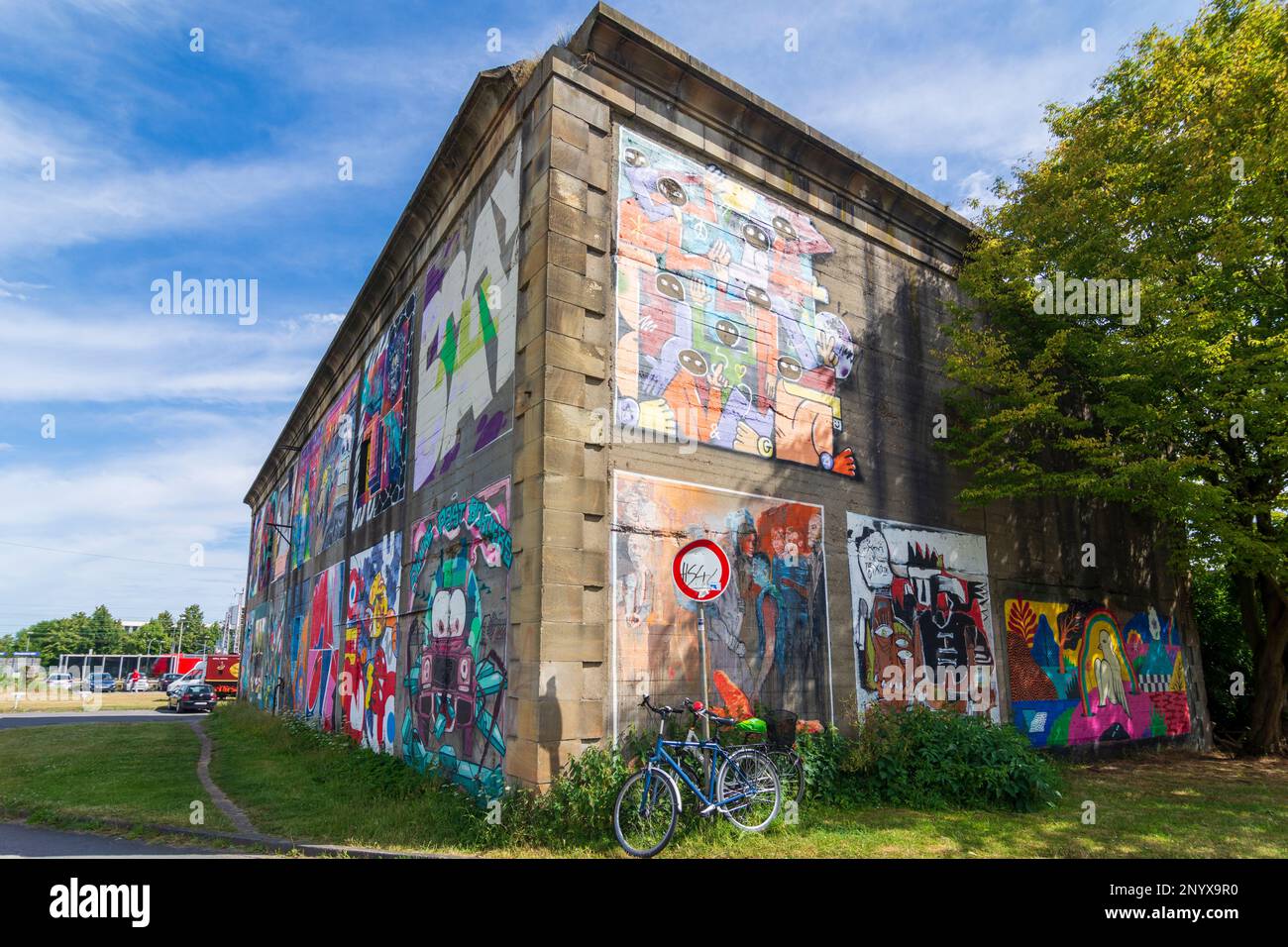 Osnabrück, high bunker at railway station Hauptbahnhof Osnabrück in  Osnabrücker Land, Niedersachsen, Lower Saxony, Germany Stock Photo - Alamy