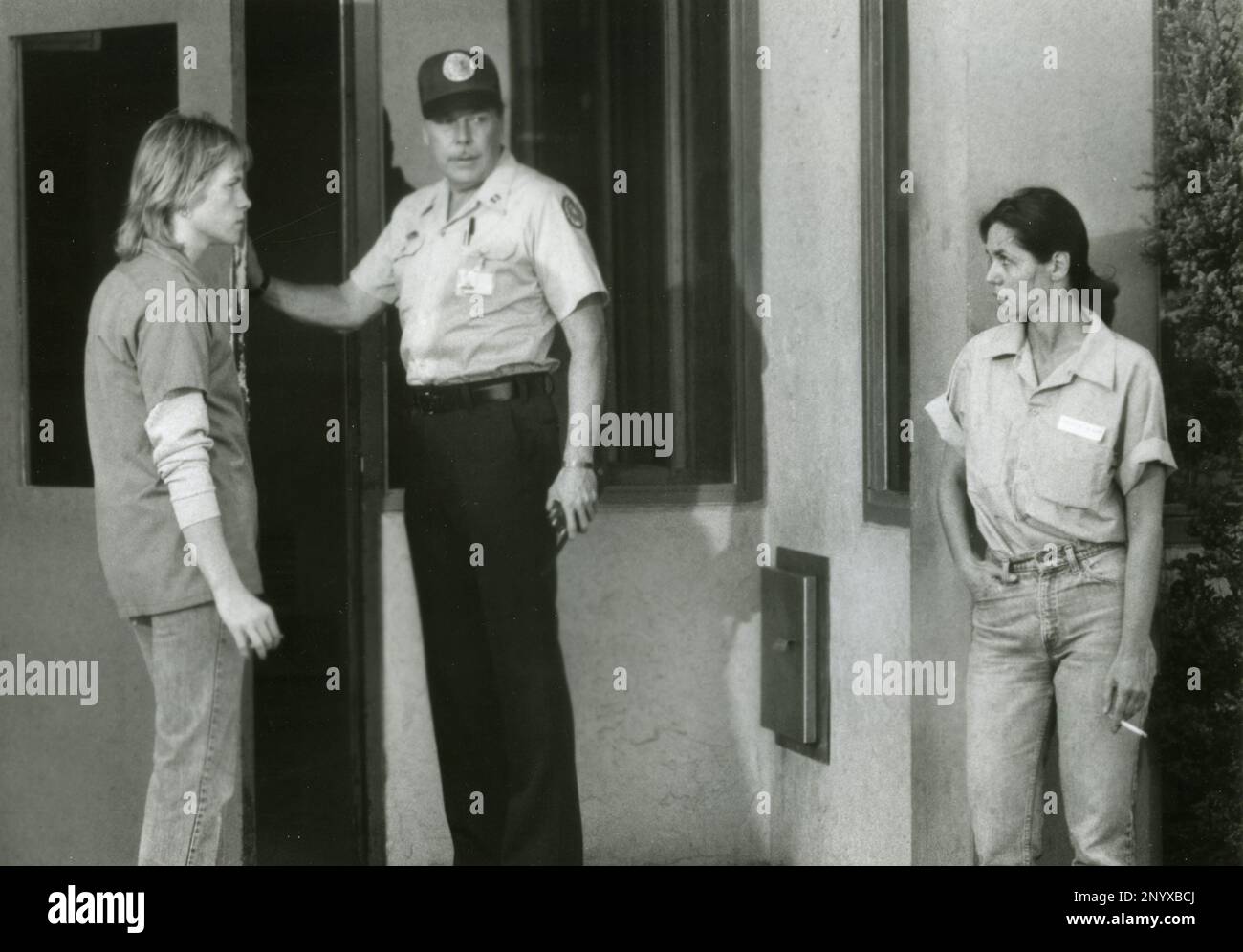 Actress Amy Madigan, Albert Salmi and Terry Jean Moore in the movie